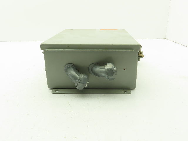 Wiegmann B100804CH 10x8x4" Steel Electrical Enclosure w/Terminal Blocks 9080 GM6