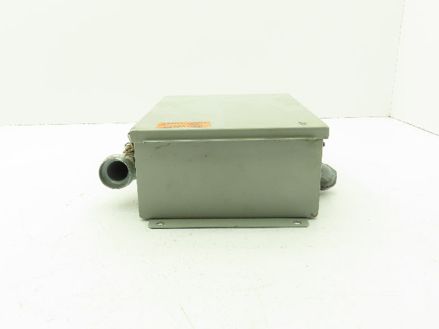 Wiegmann B100804CH 10x8x4" Steel Electrical Enclosure w/Terminal Blocks 9080 GM6