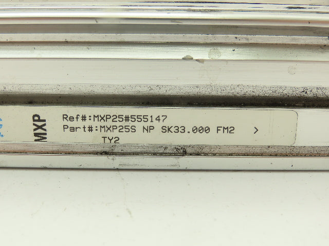 Tolomatic MXP25S Rodless Pneumatic Band Cylinder Bearing Slide 1"Bore 33" Stroke