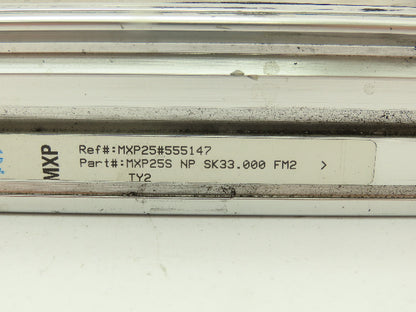 Tolomatic MXP25S Rodless Pneumatic Band Cylinder Bearing Slide 1"Bore 33" Stroke