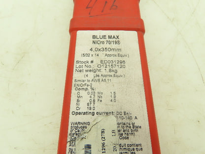 Lincoln Blue Max NiCro 70/19 Alloy Stick Welding Rod Electrode 5/32"x14" 4 Lbs