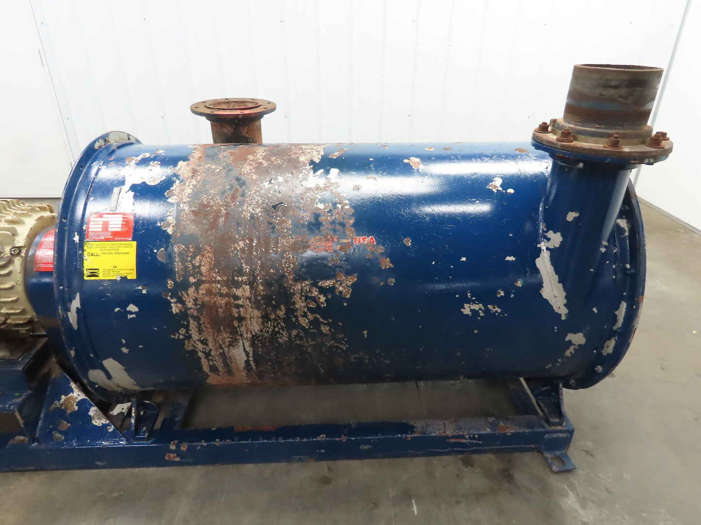Spencer 12040-H Multi-Stage Centrifugal Blower 350CFM 3500RPM 40Hp 3Ph 460V Only