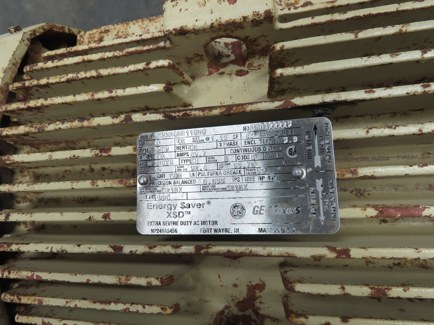 Spencer 12040-H Multi-Stage Centrifugal Blower 350CFM 3500RPM 40Hp 3Ph 460V Only