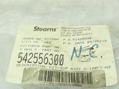 Stearns 542556300 Brake Support Plate Assy 6-10 LB-FT-N2