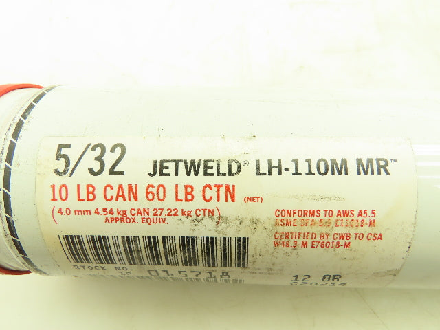 Lincoln LH-110M MR Carbon Steel Stick Welding Rod Electrode  5/32"X14" 10 Lbs