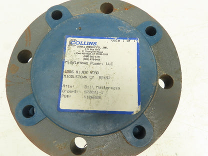 Collins I0117 Swing Check Valve 4" ASME 150# Brass Horizonal Mount