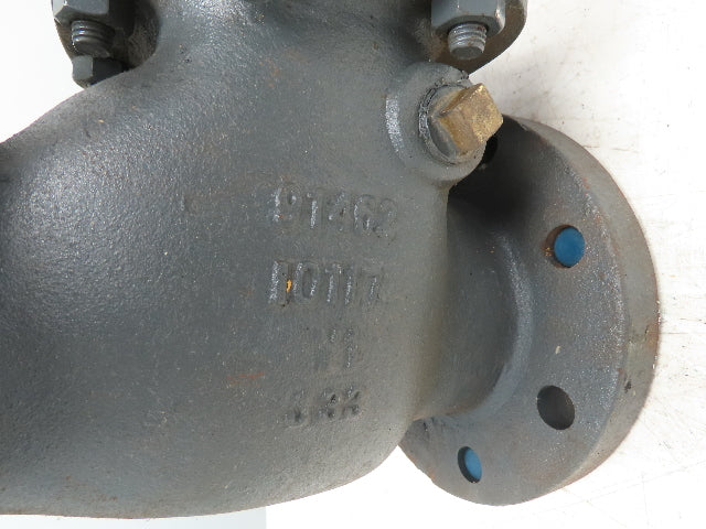 Collins I0117 Swing Check Valve 4" ASME 150# Brass Horizonal Mount