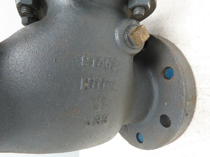 Collins I0117 Swing Check Valve 4" ASME 150# Brass Horizonal Mount