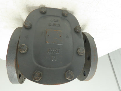 Collins I0117 Swing Check Valve 4" ASME 150# Brass Horizonal Mount