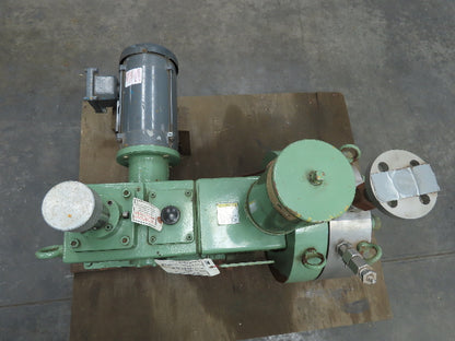 Nikkiso 1S4AY-0.8-50D1MSP Milflo Metering Dosing Pump 72GPH 150PSI 1.25" ASMI