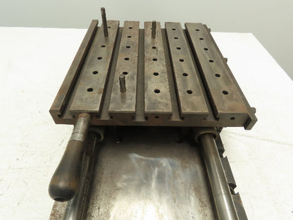 Sliding Milling Work Table Top Slotted Top 13.5x12.25" Base 36x12x1"