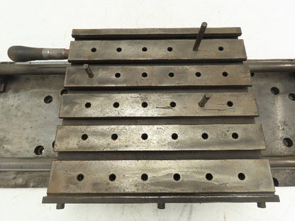 Sliding Milling Work Table Top Slotted Top 13.5x12.25" Base 36x12x1"