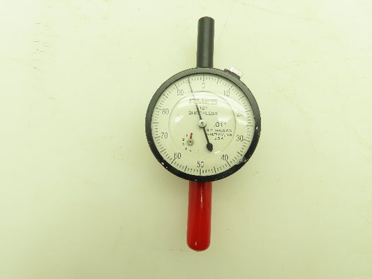 Ames 121 Shockless Inspection Gauge Dial Indicator 1/2" Stroke Measures to .01"