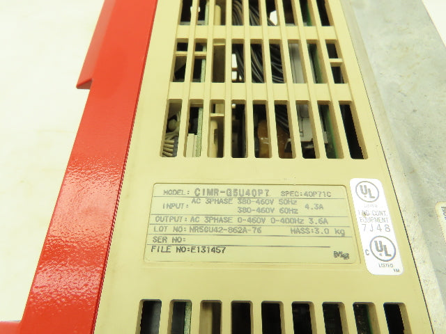 Impulse CIMR-G5U40P7 Adjustable Frequency Vector Crane Controls G+ 3Ph Series 2