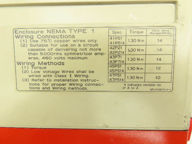 Magnetek Impulse 460AFD10-G+ Variable Speed Drive Crane Control VFD 460V 18A