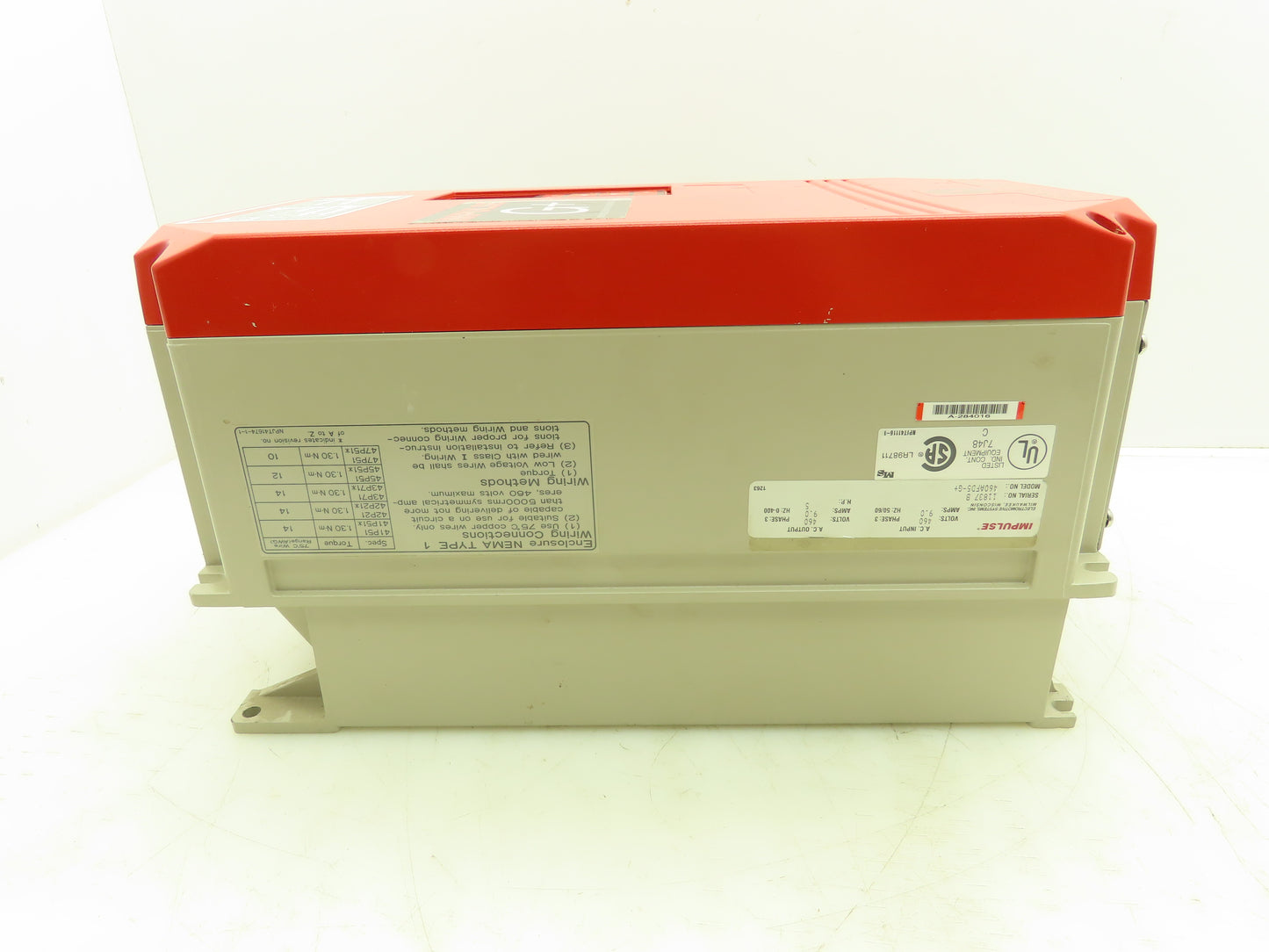 Magnetek 460AFD5-G+ Impulse Adjustable Frequency Drive Crane Control 460V 9A