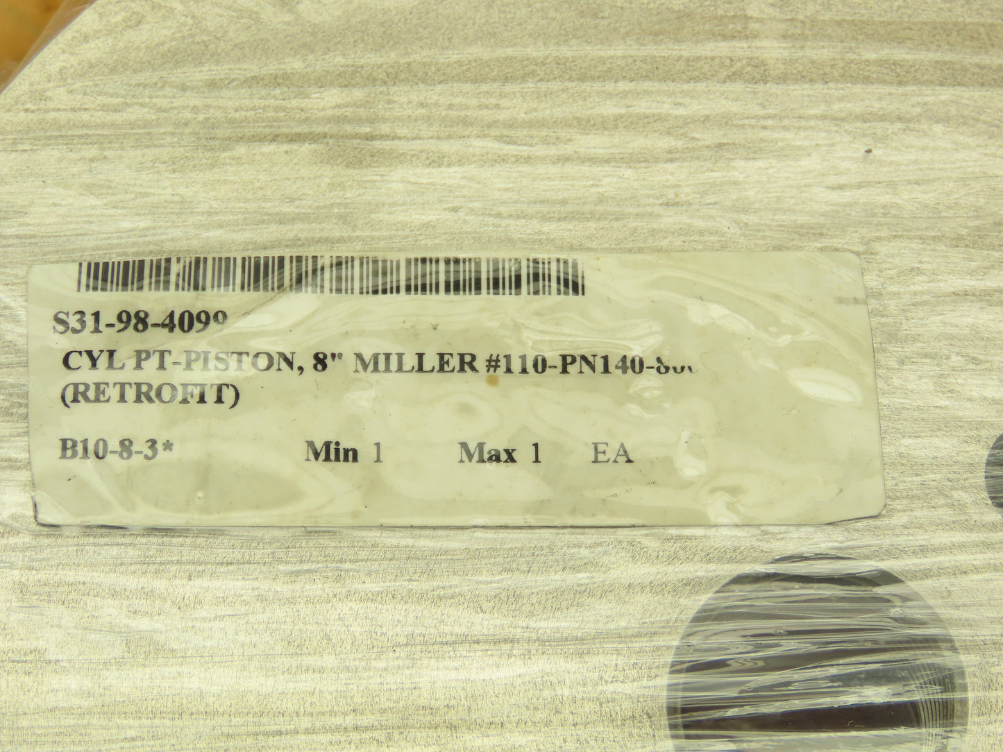 Miller 8" Bore Hydraulic Cylinder Piston Replacement