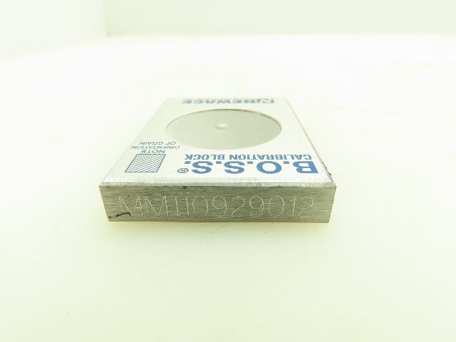 B.O.S.S. Newage HA0158 Calibration Block For Brinell Optical Scanning 3.64MM