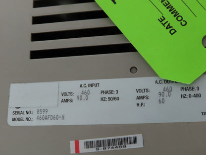 P&H 460AFD60-H Smartorque Adjustable Frequency Drive Crane Control 460V 90A 60Hp