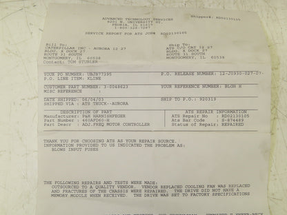 P&H 460AFD60-H Smartorque Adjustable Frequency Drive Crane Control 460V 90A 60Hp