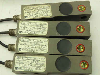 HBM BLC-1.25K  3750 Lb Load Cell for Industrial Floor Scale 15000 Lb  Set of 4