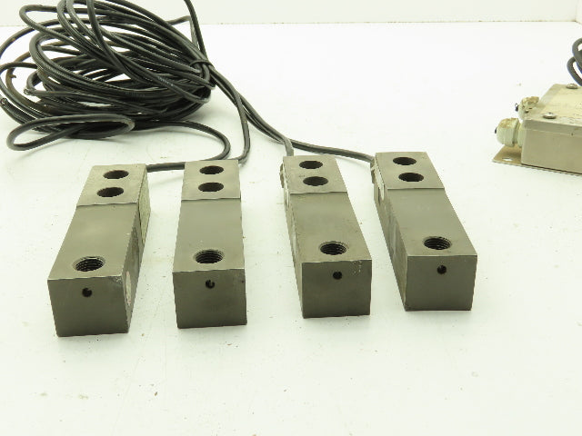 HBM BLC-1.25K  3750 Lb Load Cell for Industrial Floor Scale 15000 Lb  Set of 4