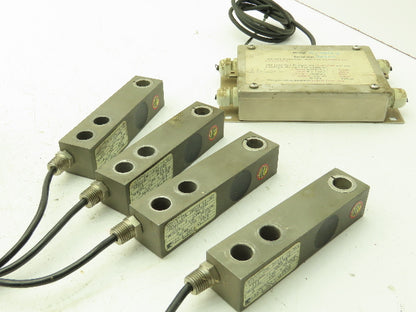 HBM BLC-1.25K  3750 Lb Load Cell for Industrial Floor Scale 15000 Lb  Set of 4