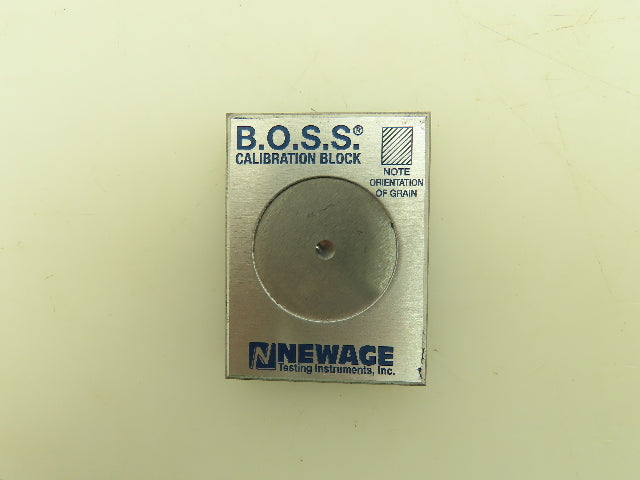 B.O.S.S. Newage HA0158 Calibration Block For Brinell Optical Scanning 3.64MM