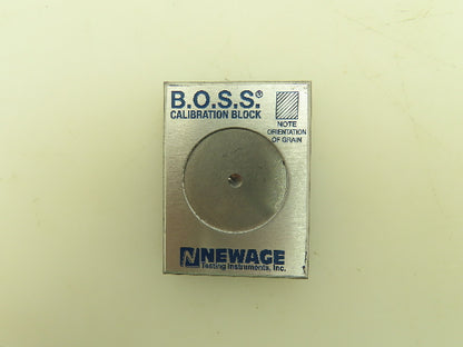 B.O.S.S. Newage HA0158 Calibration Block For Brinell Optical Scanning 3.64MM