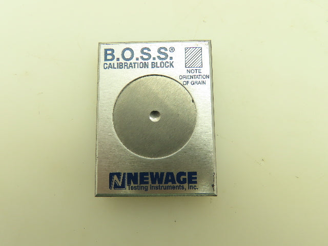 B.O.S.S. Newage HA0158 Calibration Block For Brinell Optical Scanning 3.64MM