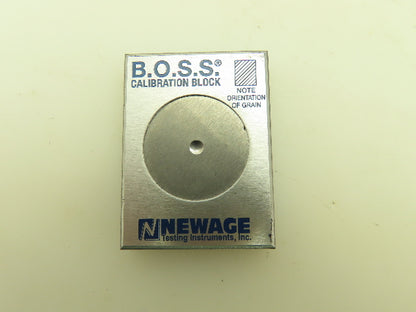 B.O.S.S. Newage HA0158 Calibration Block For Brinell Optical Scanning 3.64MM