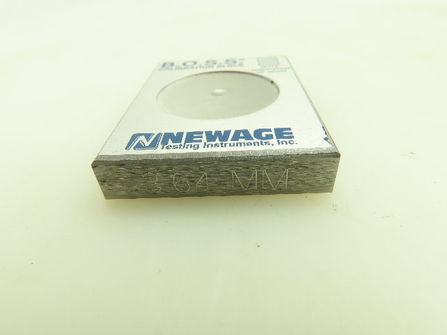 B.O.S.S. Newage HA0158 Calibration Block For Brinell Optical Scanning 3.64MM