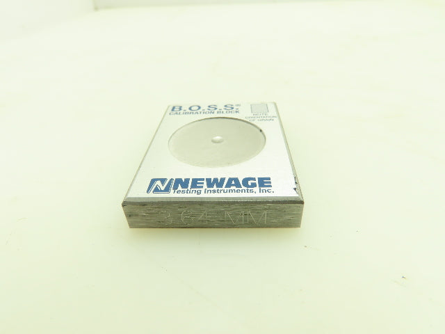 B.O.S.S. Newage HA0158 Calibration Block For Brinell Optical Scanning 3.64MM