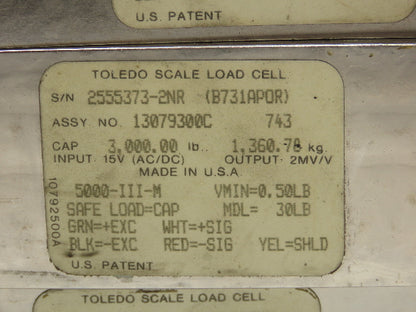 Toledo 743 3000 Lb Load Cell for Industrial Floor Scale 12000 Lb  Set of 4