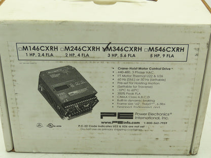 PE M346CXRH Micro Speed CX Adjustable Frequency Drive Crane Control 460V 5.6A