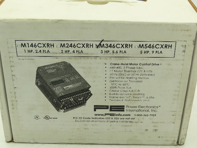 PE M346CXRH Micro Speed CX Adjustable Frequency Drive Crane Control 460V 5.6A