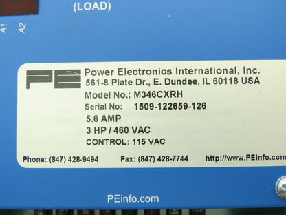 PE M346CXRH Micro Speed CX Adjustable Frequency Drive Crane Control 460V 5.6A