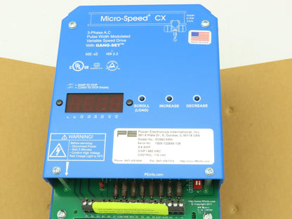 PE M346CXRH Micro Speed CX Adjustable Frequency Drive Crane Control 460V 5.6A