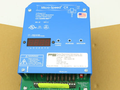 PE M346CXRH Micro Speed CX Adjustable Frequency Drive Crane Control 460V 5.6A