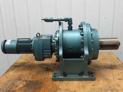 Sew-Eurodrive RF77/DFT80 Inline Gear Drive 3018:1 Reducer 460V Gearmotor 0.5 RPM