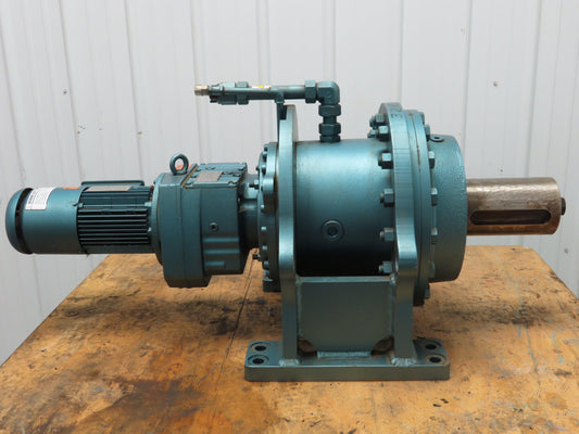 Sew-Eurodrive RF77/DFT80 Inline Gear Drive 3018:1 Reducer 460V Gearmotor 0.5 RPM