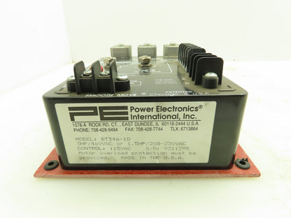 Power Electronics BT346-1D Smooth Move Soft Start Control 3Hp 460V Single Speed