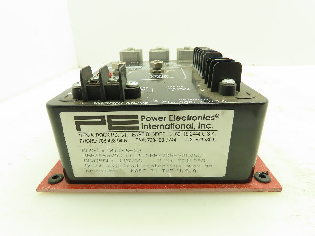 Power Electronics BT346-1D Smooth Move Soft Start Control 3Hp 460V Single Speed