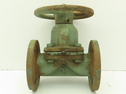 ITT Grinnell Manual Diaphragm Valve 1-1/2" Flanged