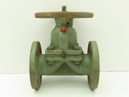 ITT Grinnell Manual Diaphragm Valve 1-1/2" Flanged