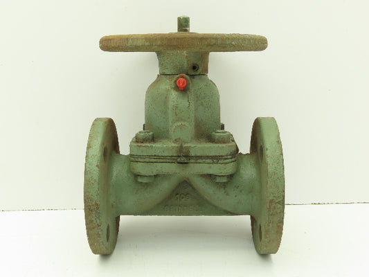 ITT Grinnell Manual Diaphragm Valve 1-1/2" Flanged