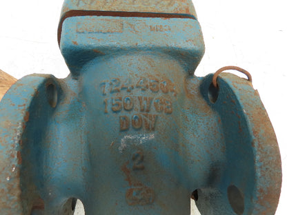 DOW Chemical Rubber Lined Plug Valve 2" Flanged 150 WCB