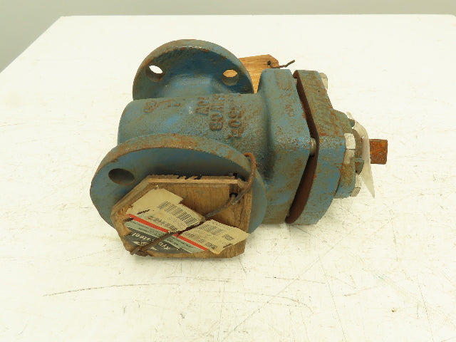 DOW Chemical Rubber Lined Plug Valve 2" Flanged 150 WCB