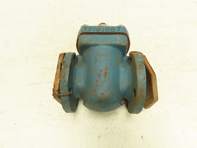 DOW Chemical Rubber Lined Plug Valve 2" Flanged 150 WCB