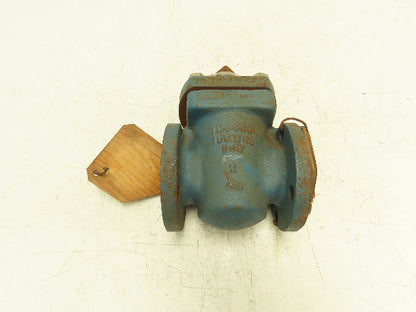 DOW Chemical Rubber Lined Plug Valve 2" Flanged 150 WCB